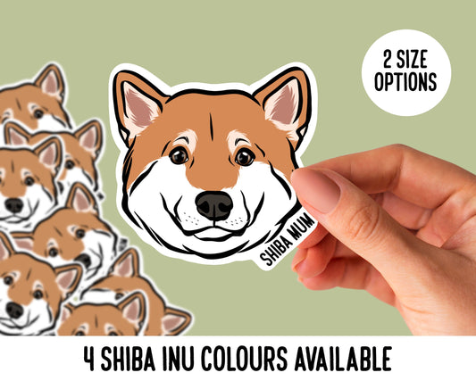 Shiba Inu Face Stickers