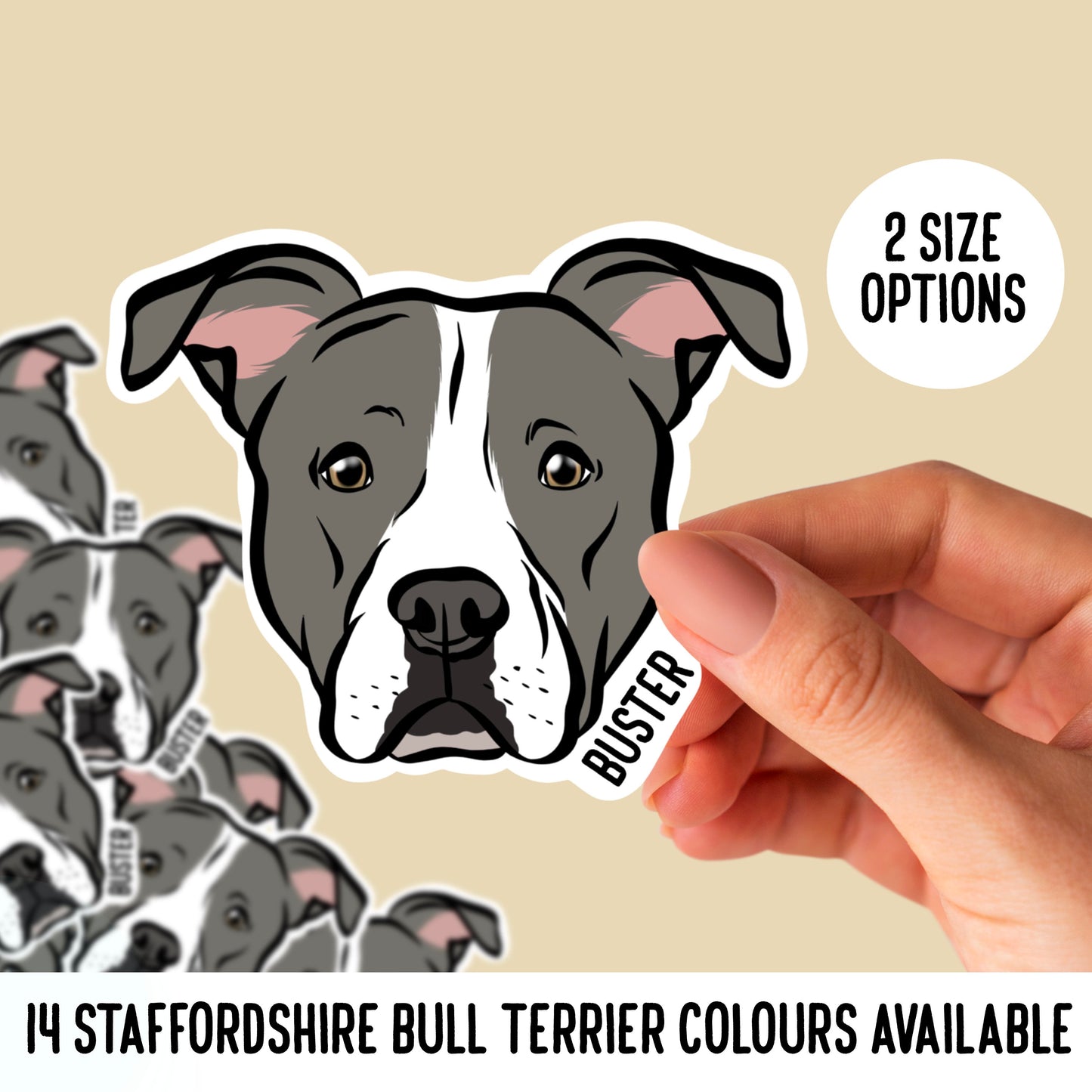 Staffordshire Bull Terrier Stickers