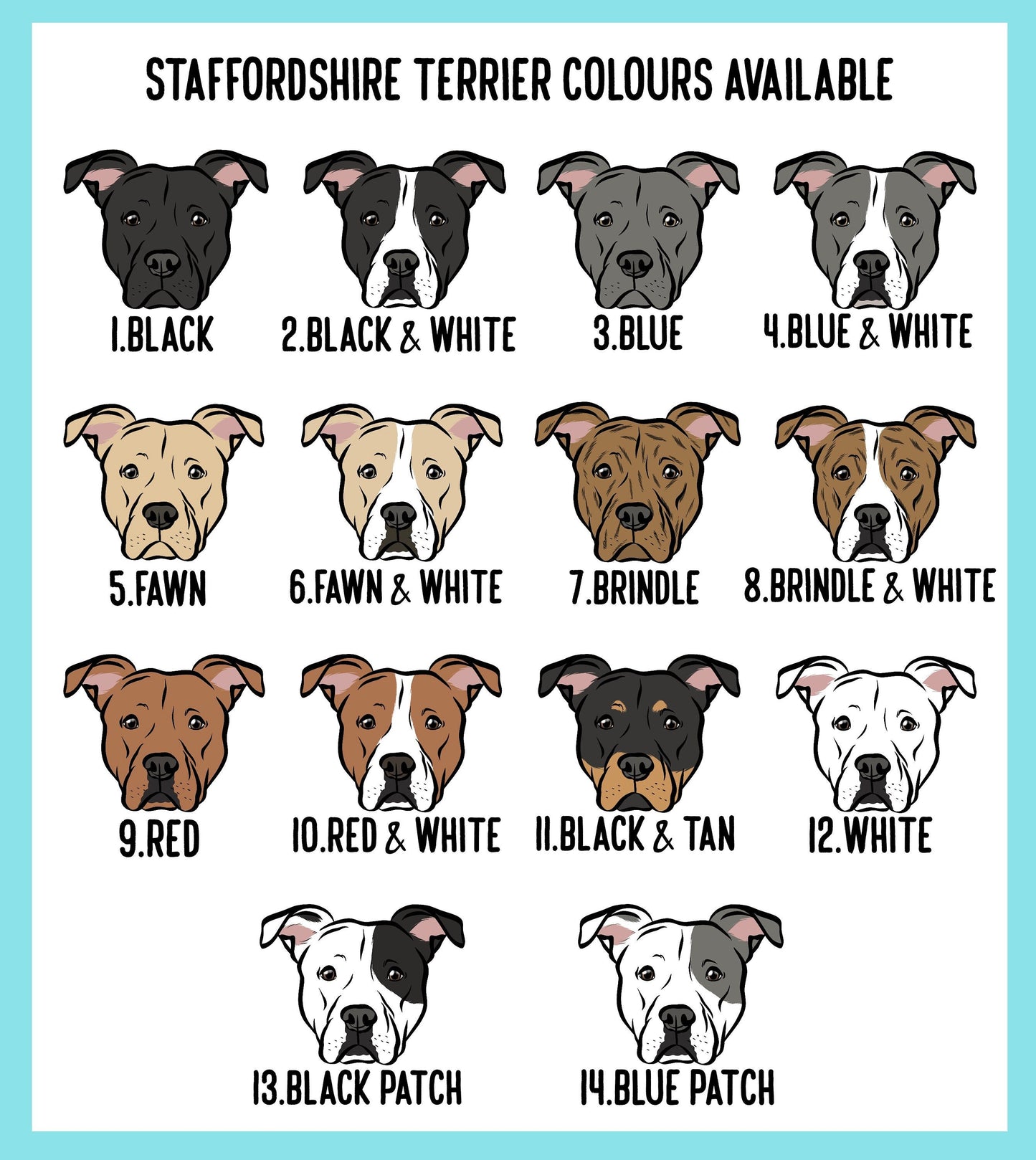 Staffordshire Bull Terrier Stickers