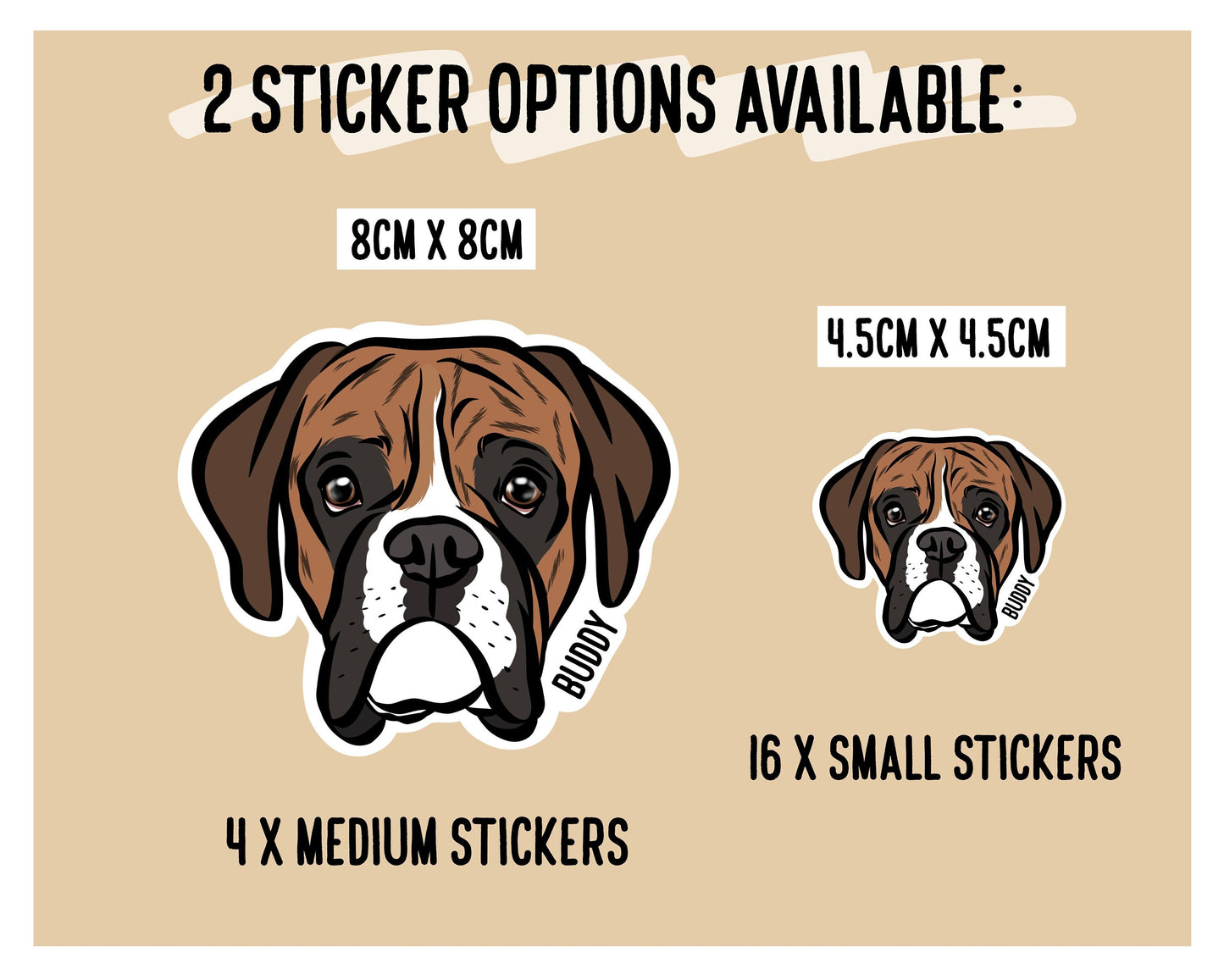 Boxer Dog Stickers