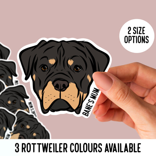 Personalised Rottweiler Stickers