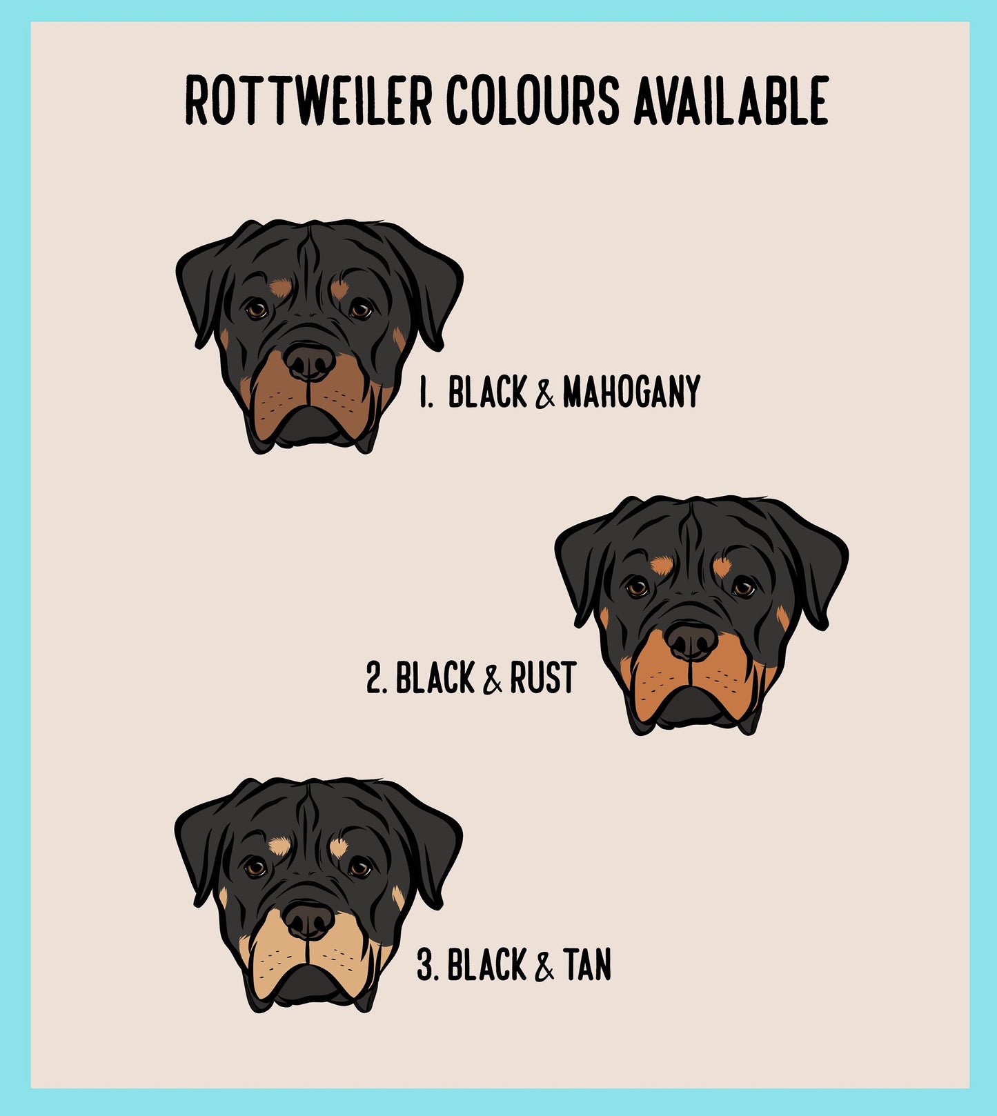 Personalised Rottweiler Stickers