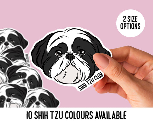 Personalised Shih Tzu Stickers