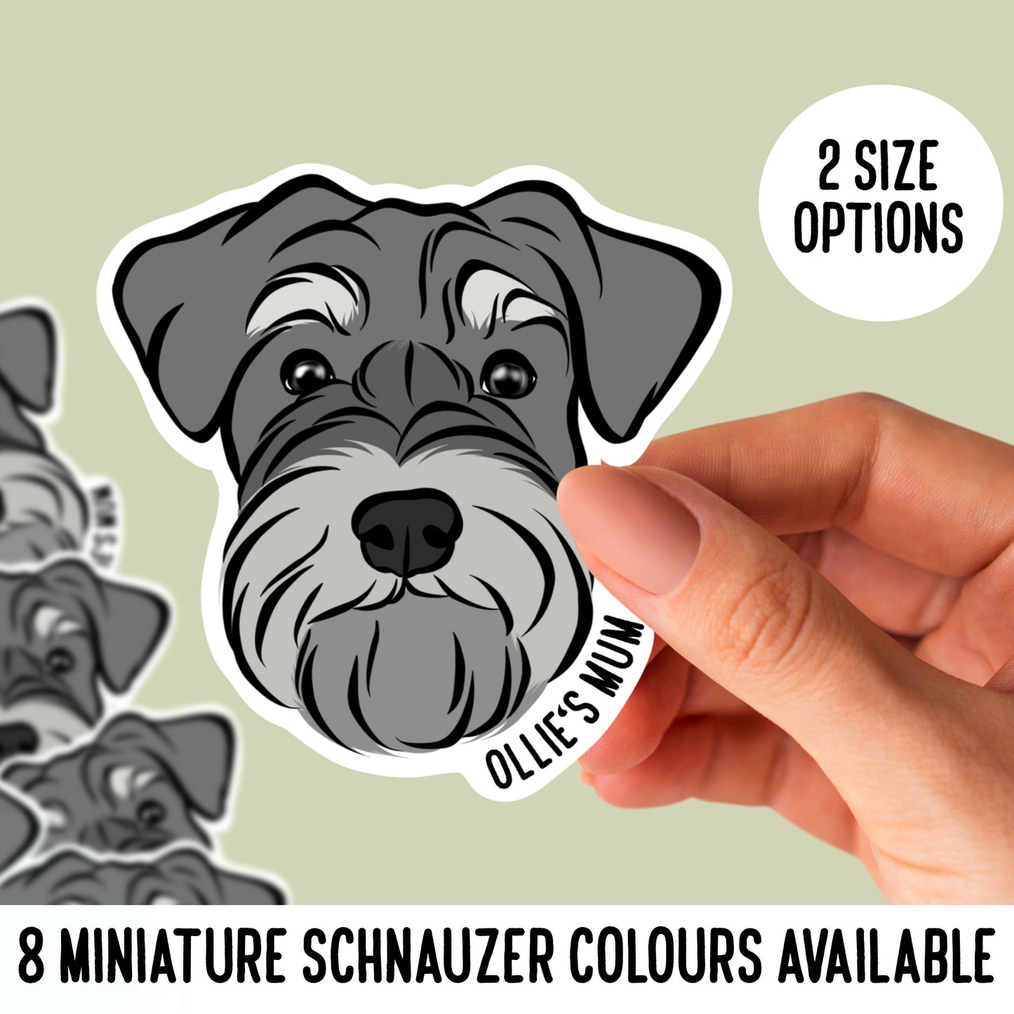 Miniature Schnauzer Stickers