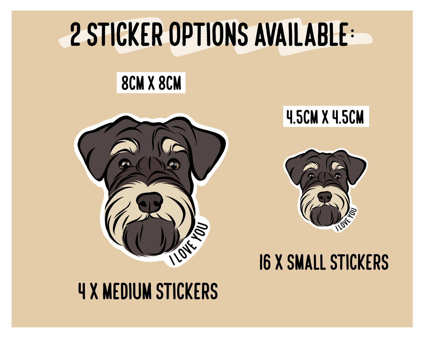 Miniature Schnauzer Stickers