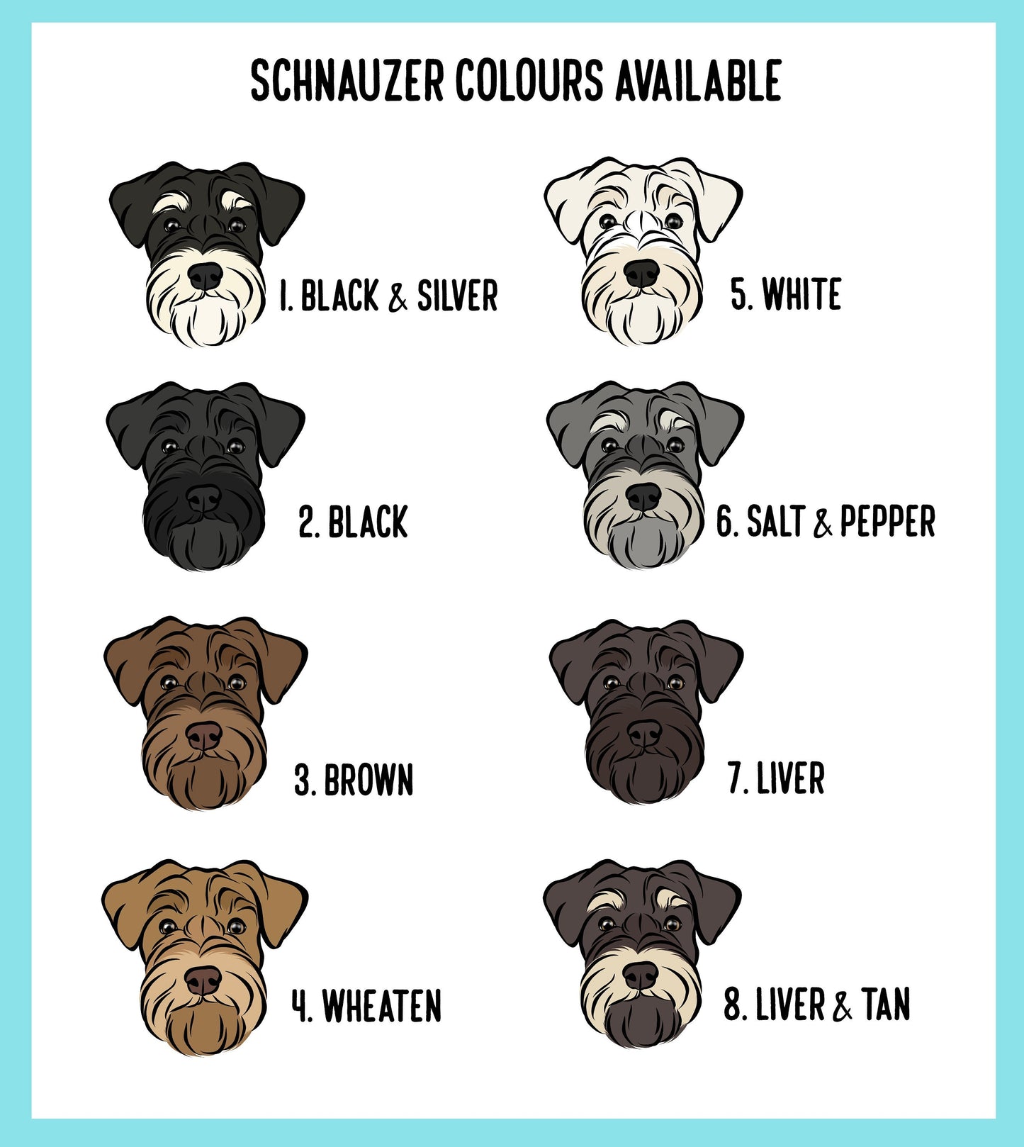 Miniature Schnauzer Stickers