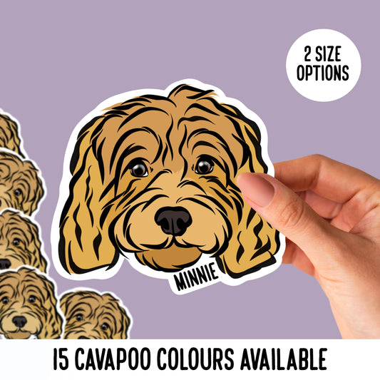 Cavapoo Face Stickers