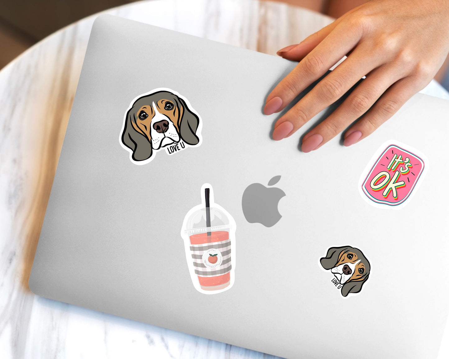 Personalised Beagle Stickers