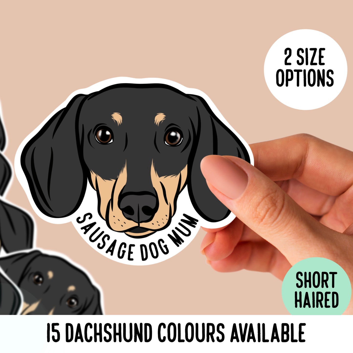 Custom Dachshund Stickers