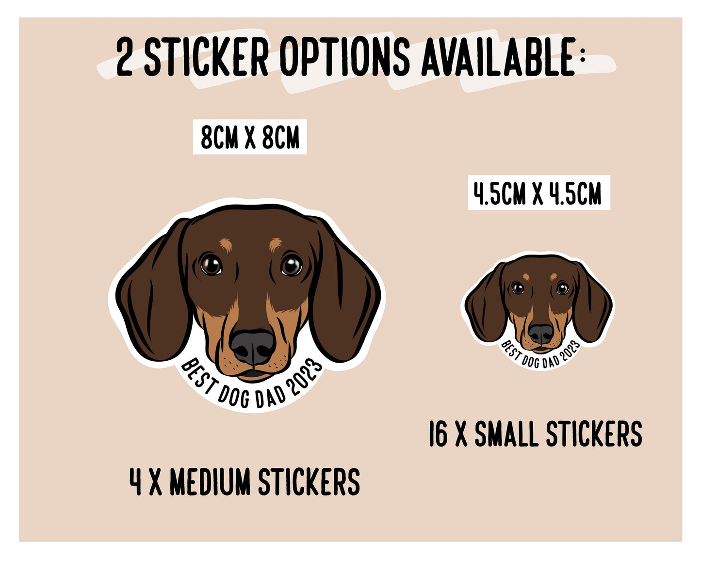 Custom Dachshund Stickers