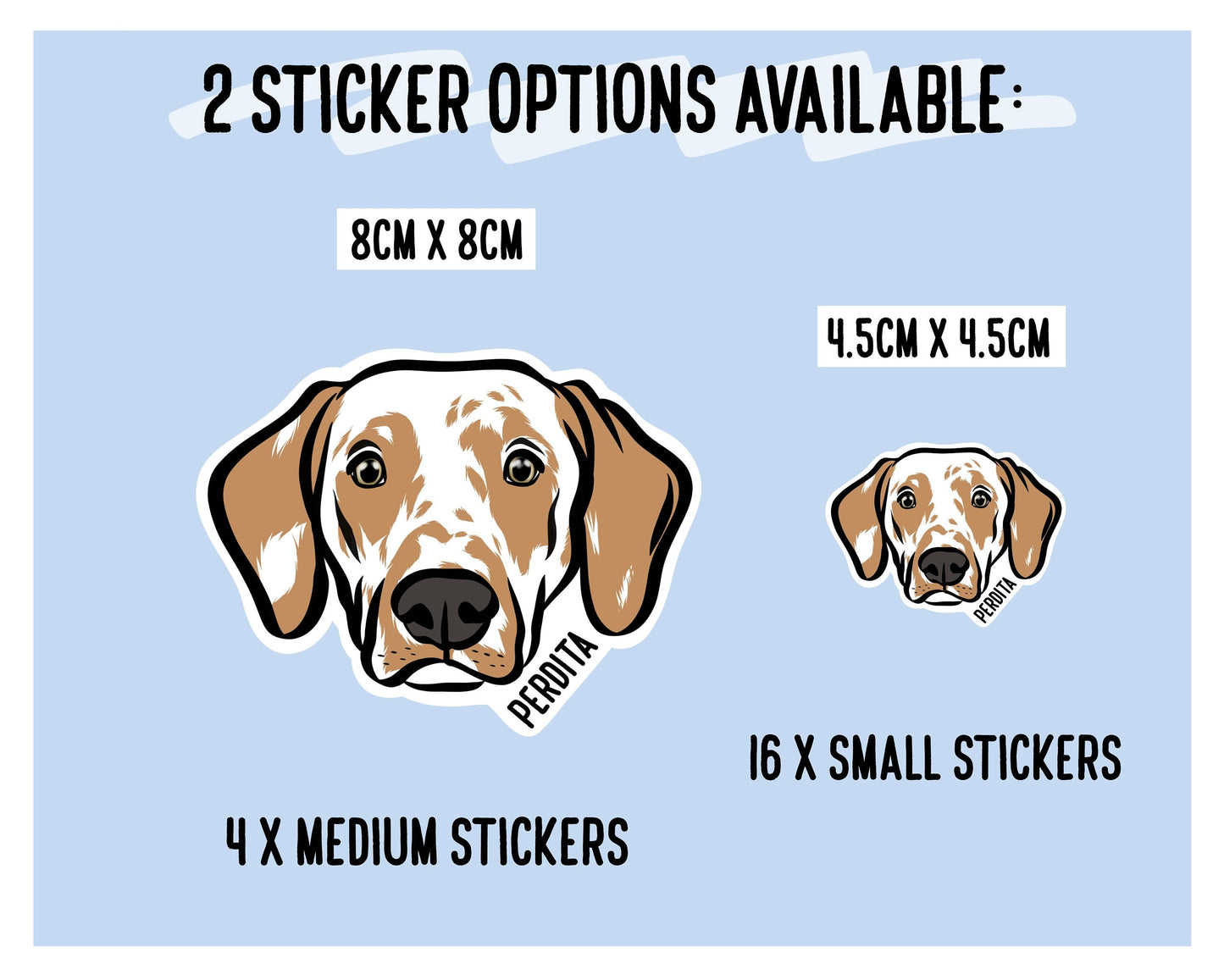 Dalmatian Face Stickers