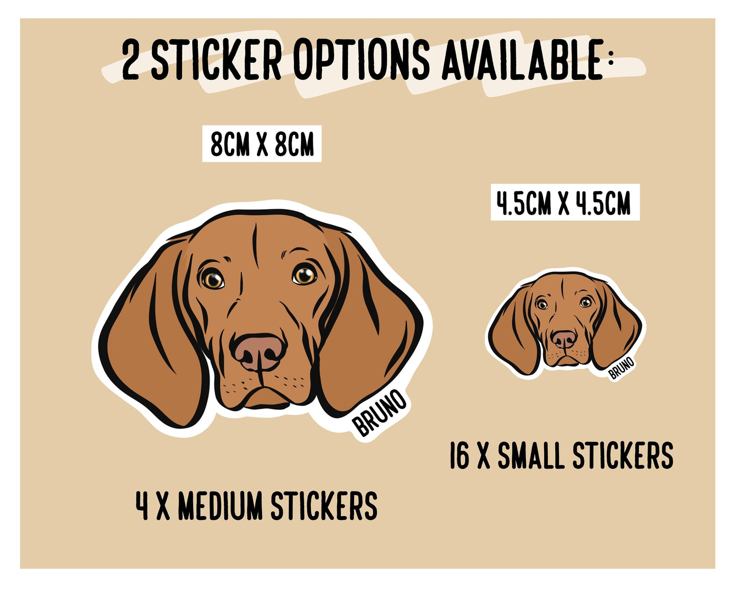 Hungarian Vizsla Stickers