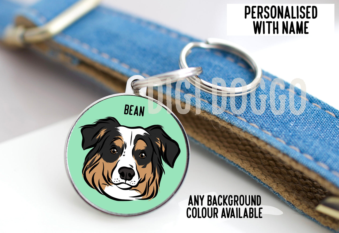 Australian Shepherd Dog ID Tag