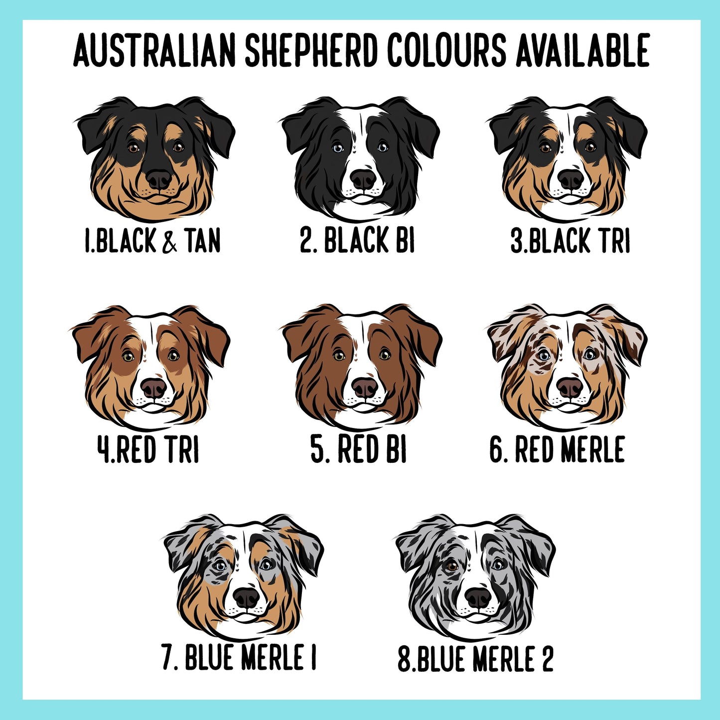 Australian Shepherd Dog ID Tag