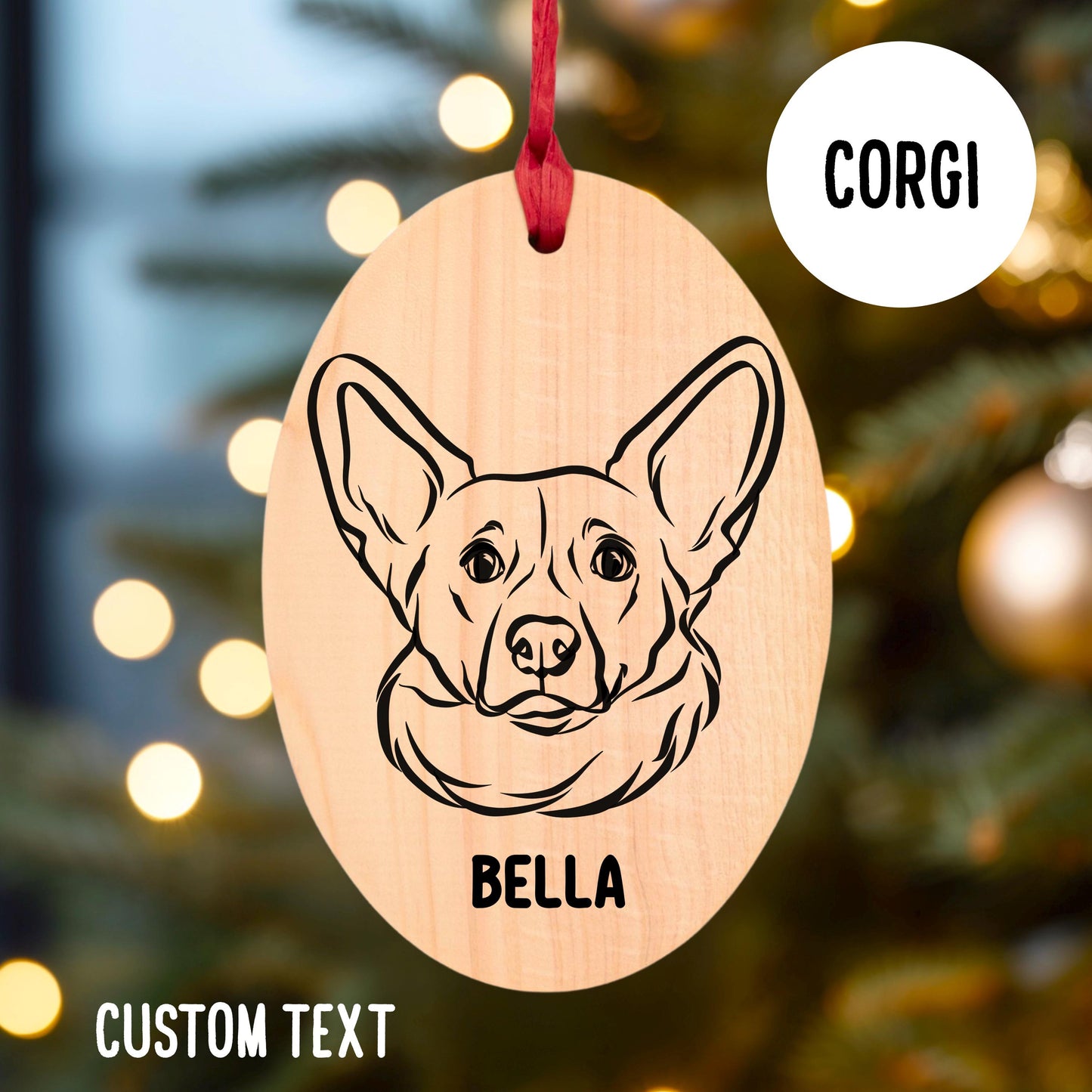 Corgi Christmas Tree Ornament