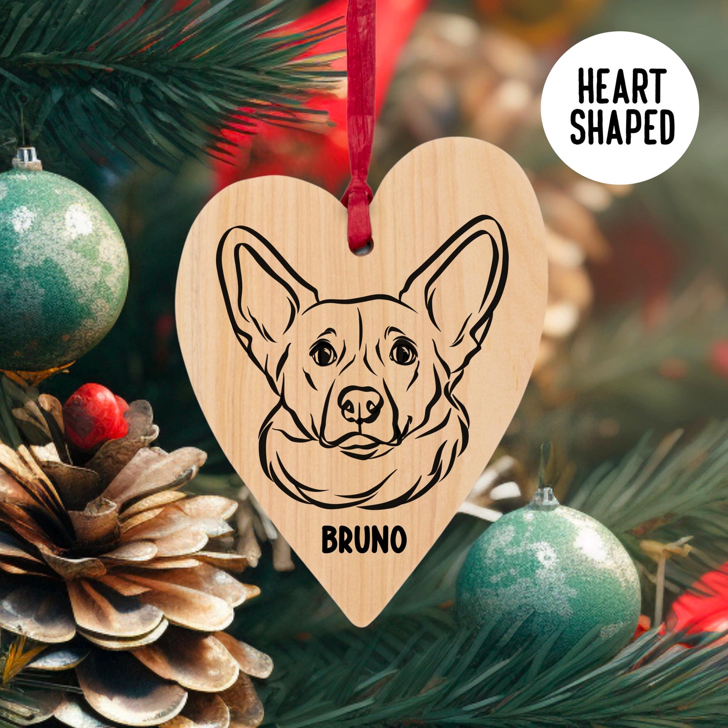 Corgi Christmas Tree Ornament