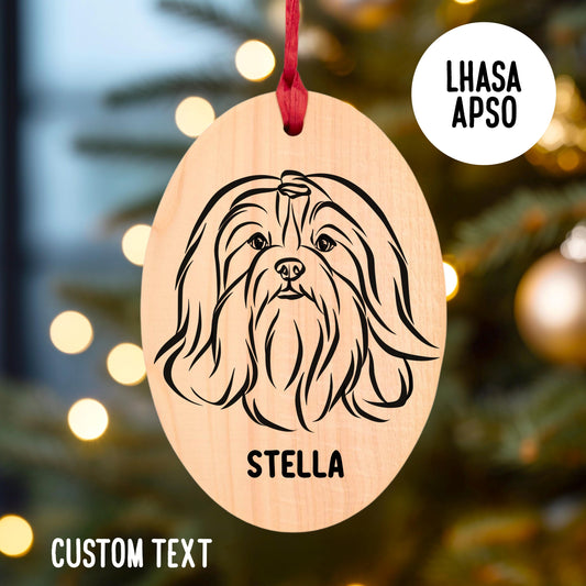 Lhasa Apso Christmas Tree Ornament