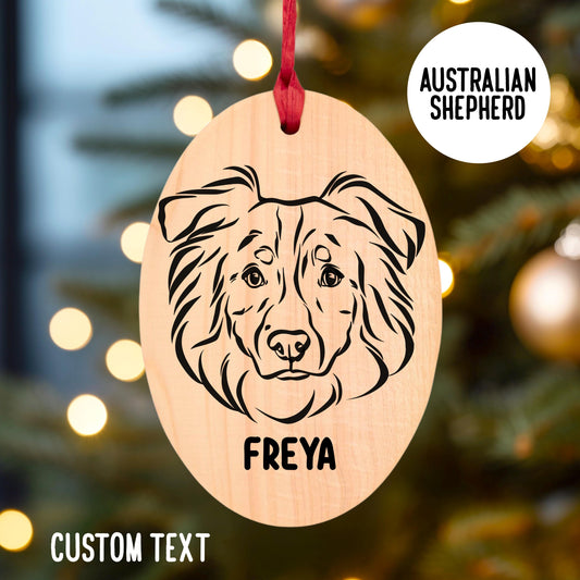 Australian Shepherd Christmas Tree Ornament