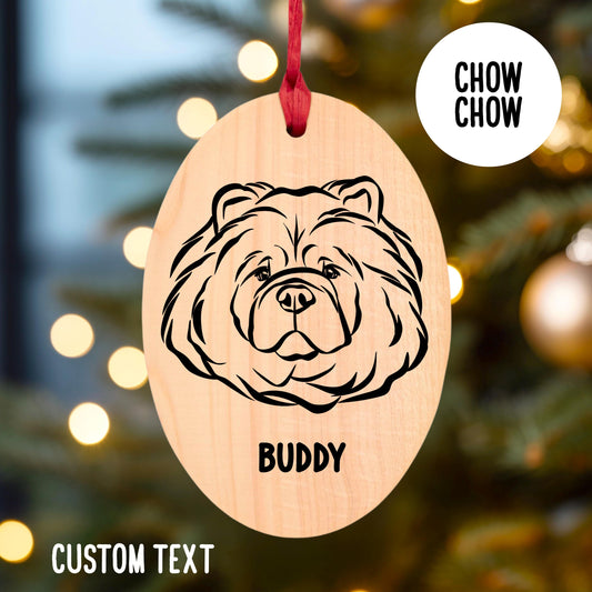 Chow Chow Christmas Tree Ornament