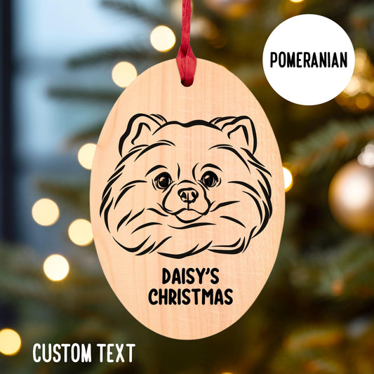 Pomeranian Christmas Tree Ornament