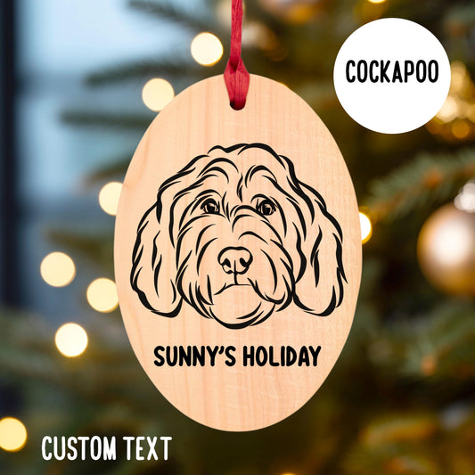 Cockapoo Christmas Tree Ornament