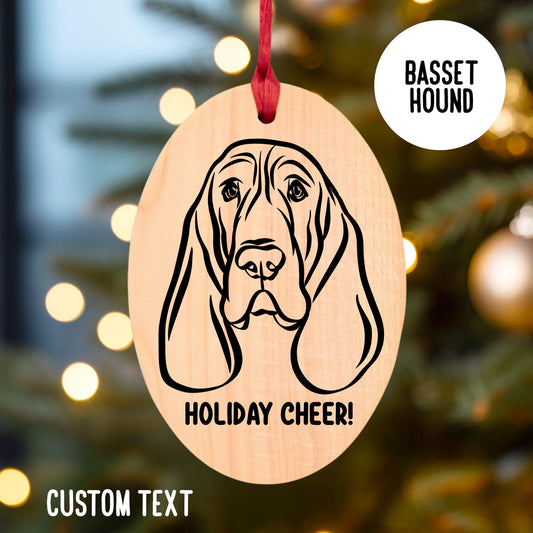 Basset Hound Christmas Tree Ornament