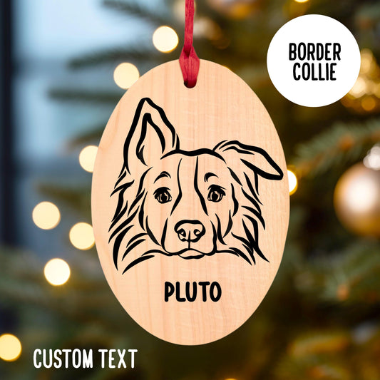 Border Collie Christmas Tree Ornament