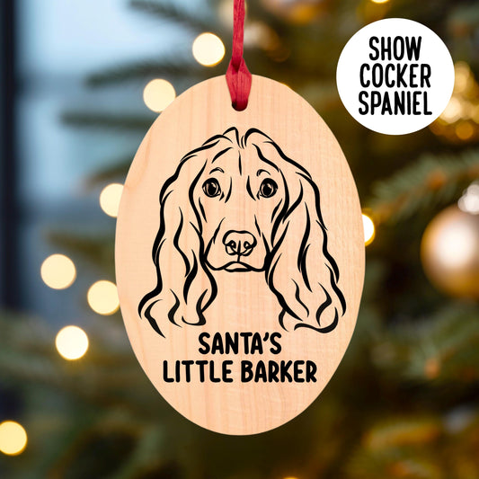 Show Cocker Spaniel Christmas Tree Ornament