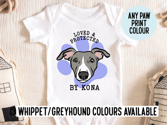 Whippet/Greyhound Baby Onesie