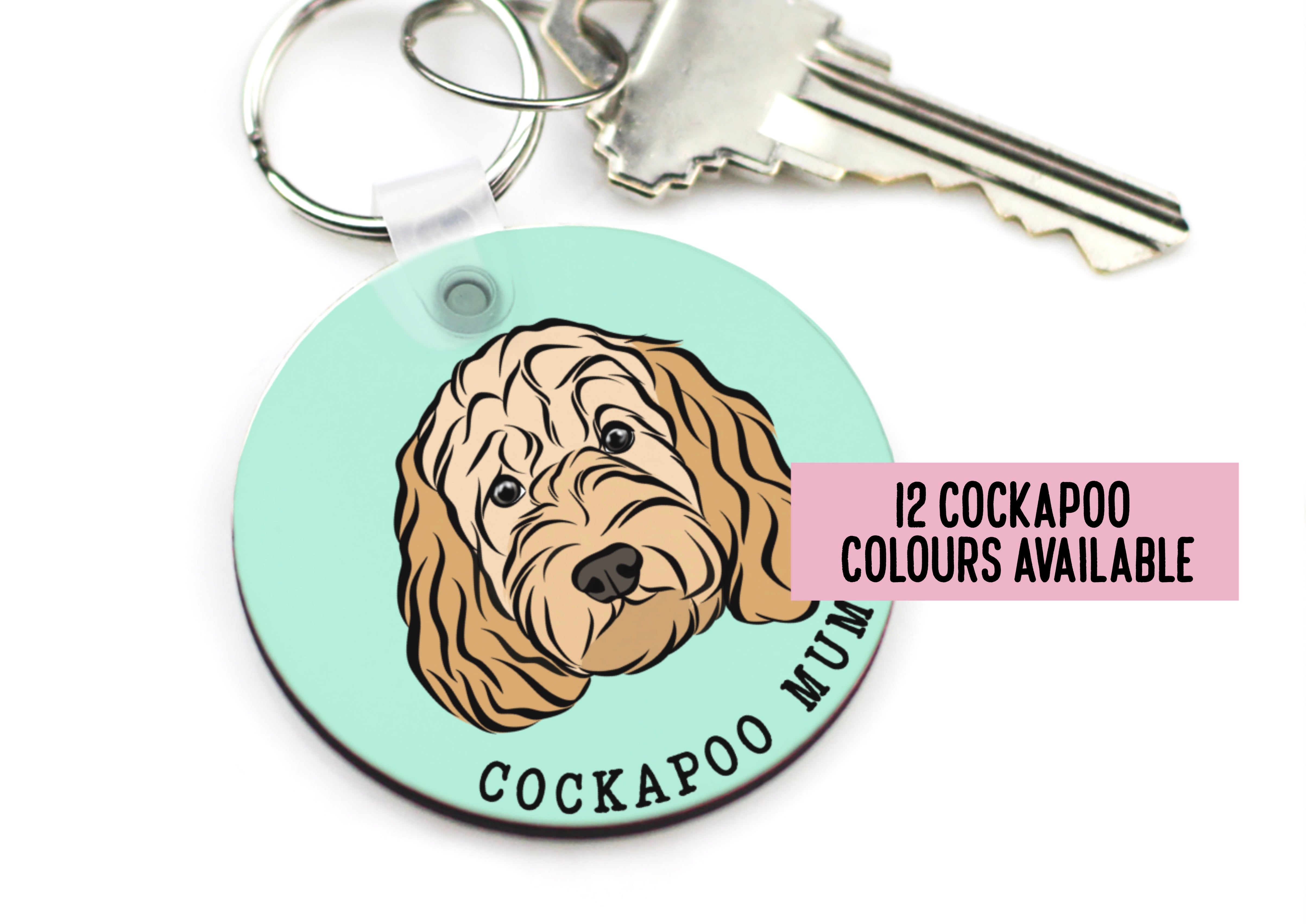 Personalised Cockapoo Keyring – digidoggo