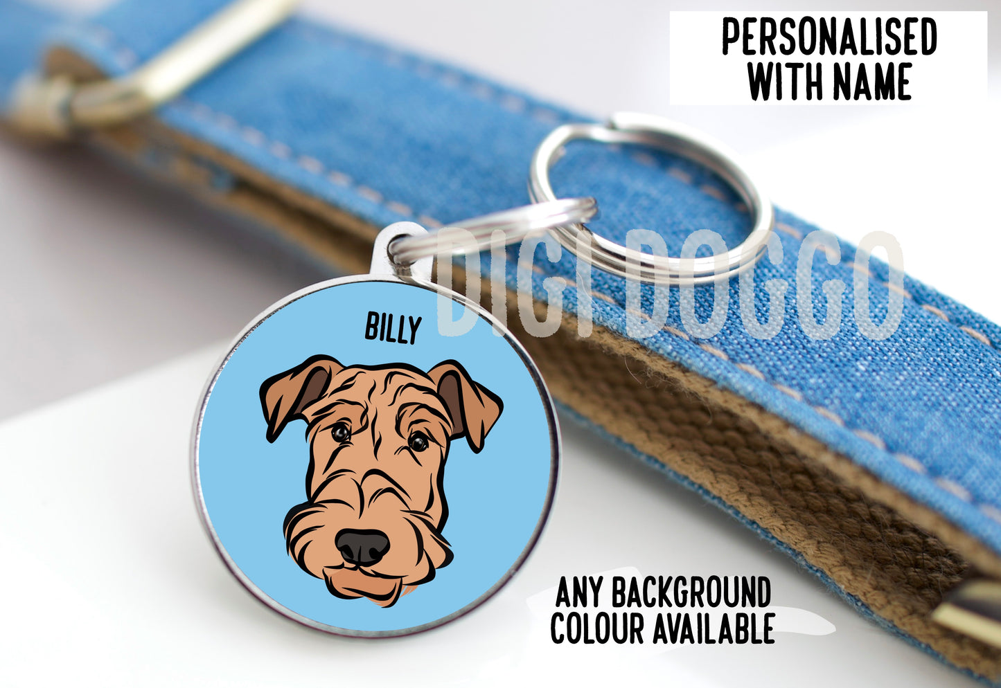 Airedale Terrier ID Tag