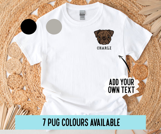 Personalised Pug T-Shirt