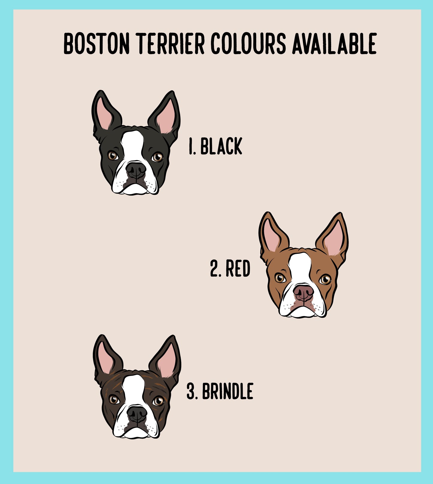Boston Terrier Keyring