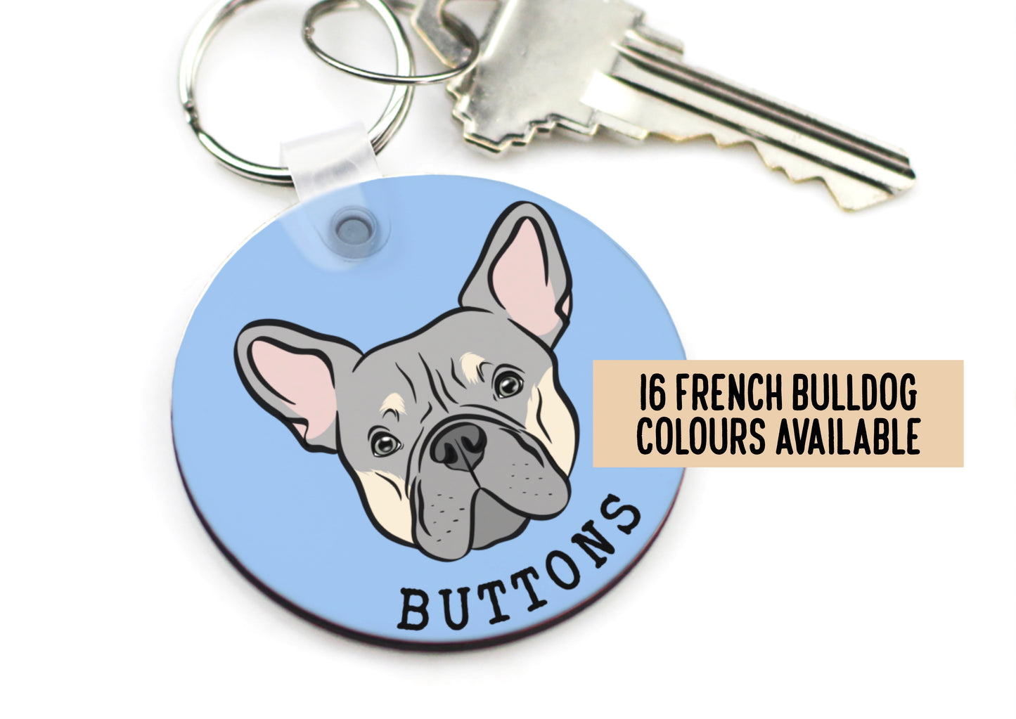 French Bulldog Keyring
