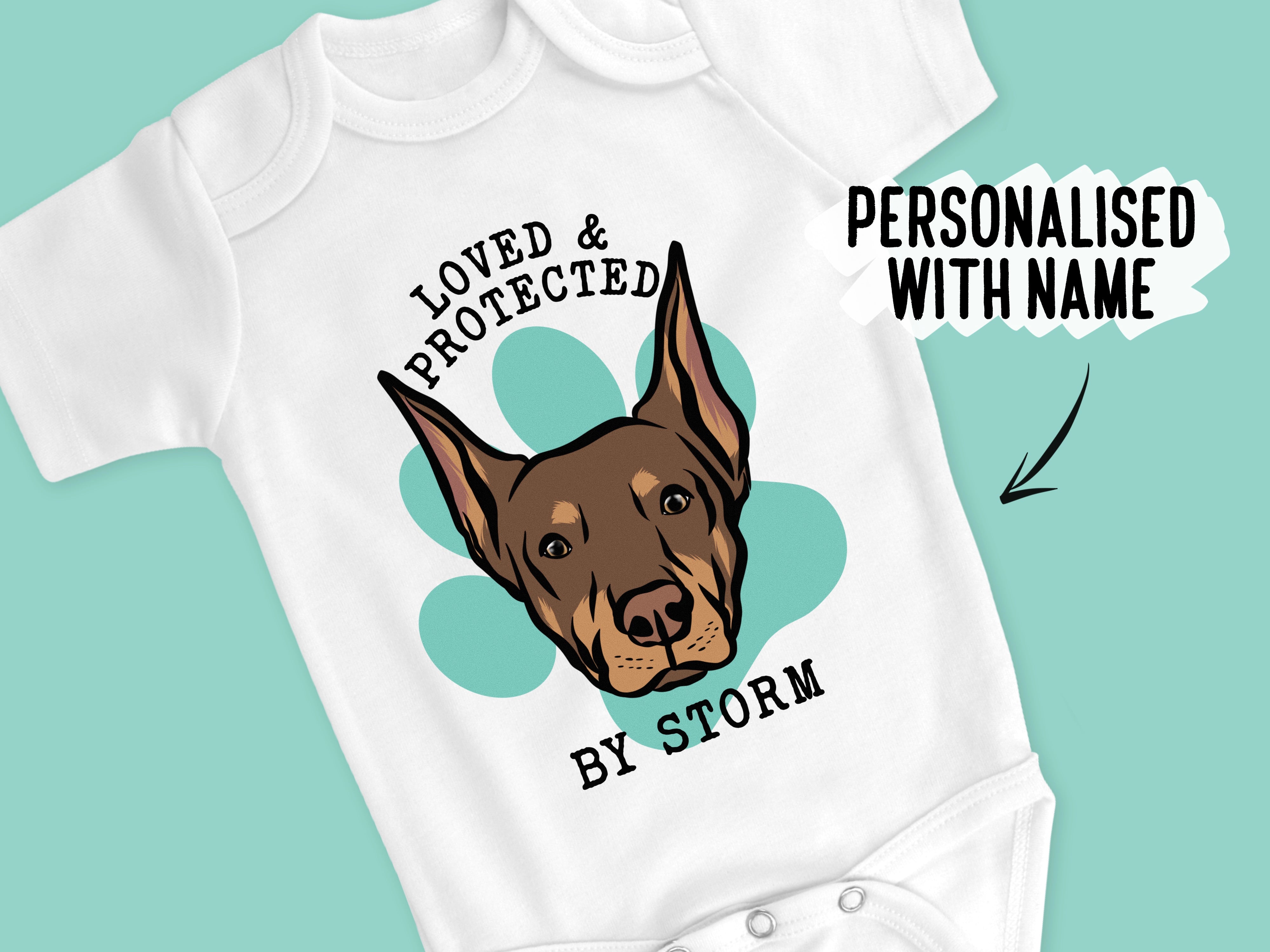 Doberman onesie hot sale