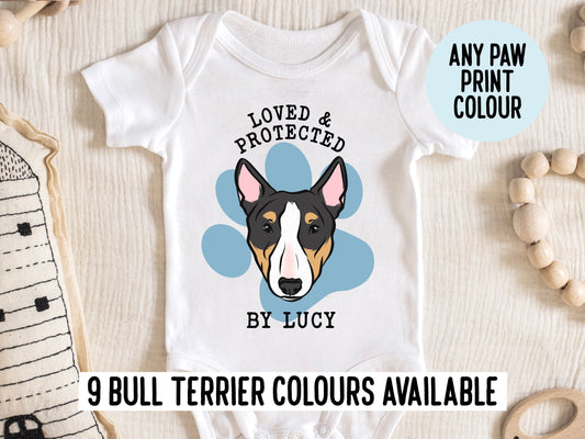 Bull Terrier Baby Onesie