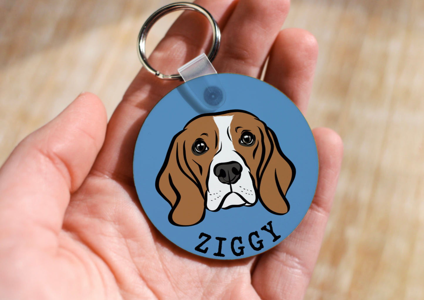 Personalised Beagle Keyring
