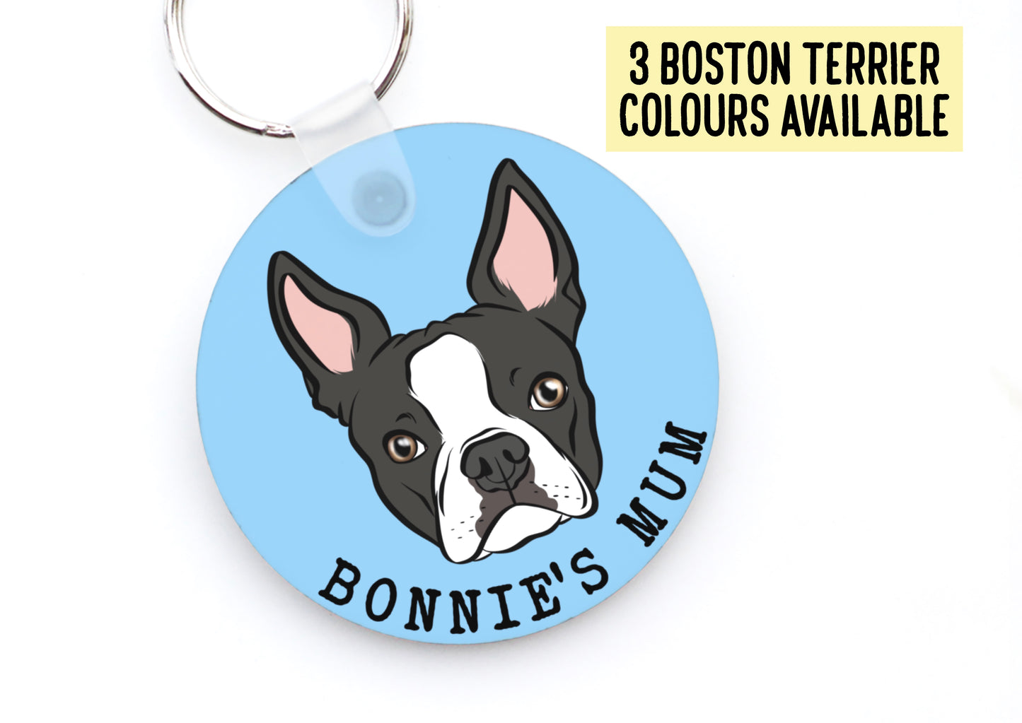 Boston Terrier Keyring
