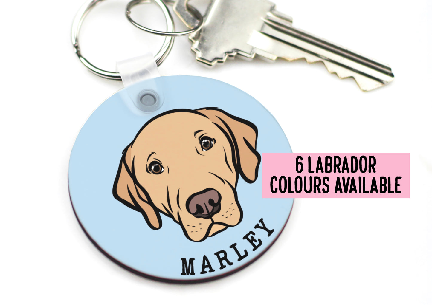 Personalised Labrador Keyring