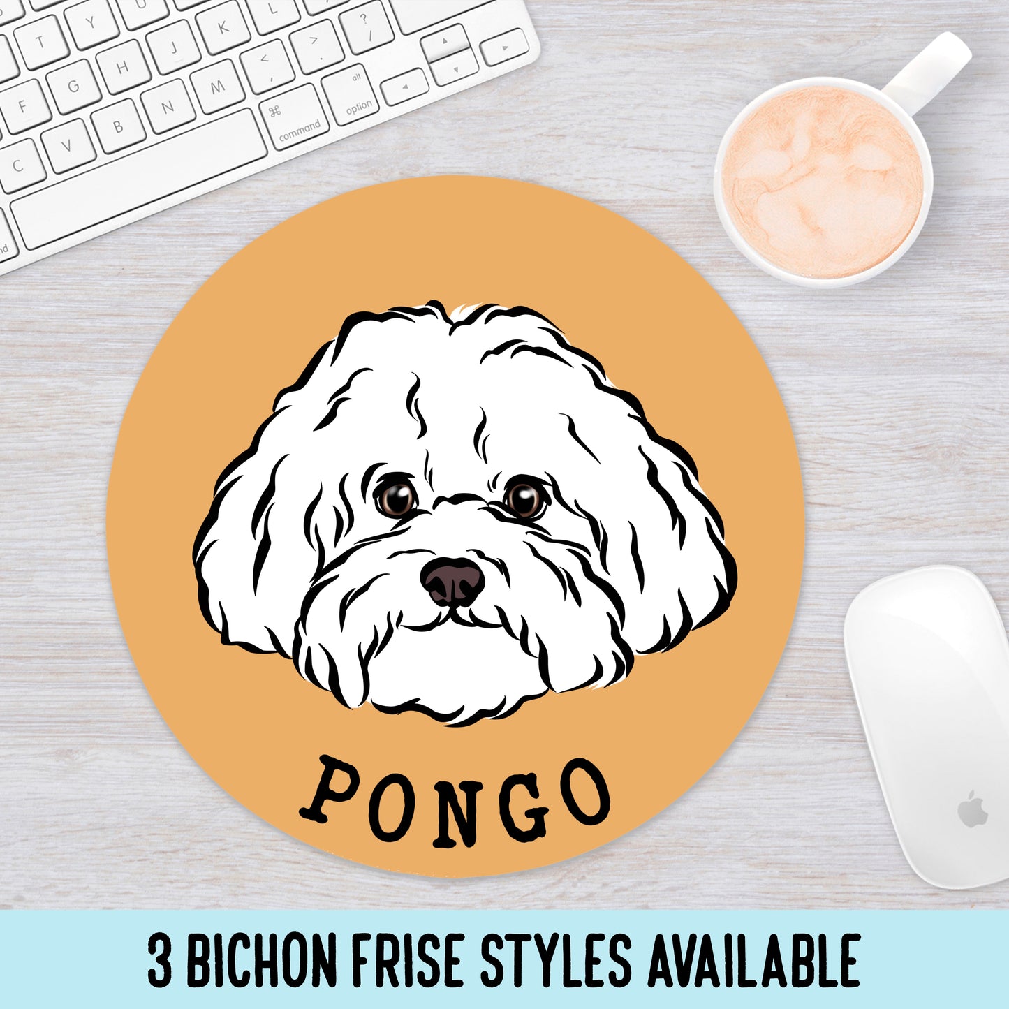 Bichon Frise Mouse Mat