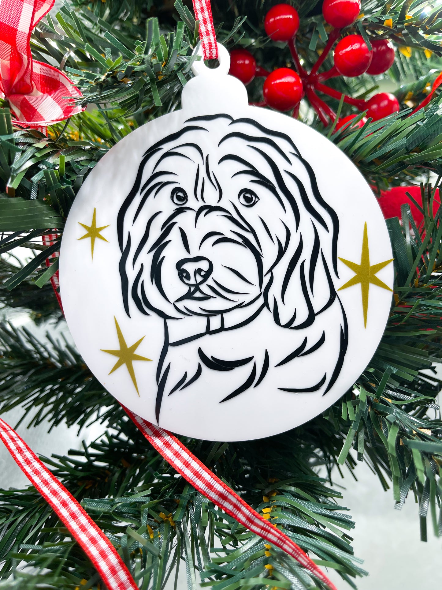 Outline Pet Portrait Bauble