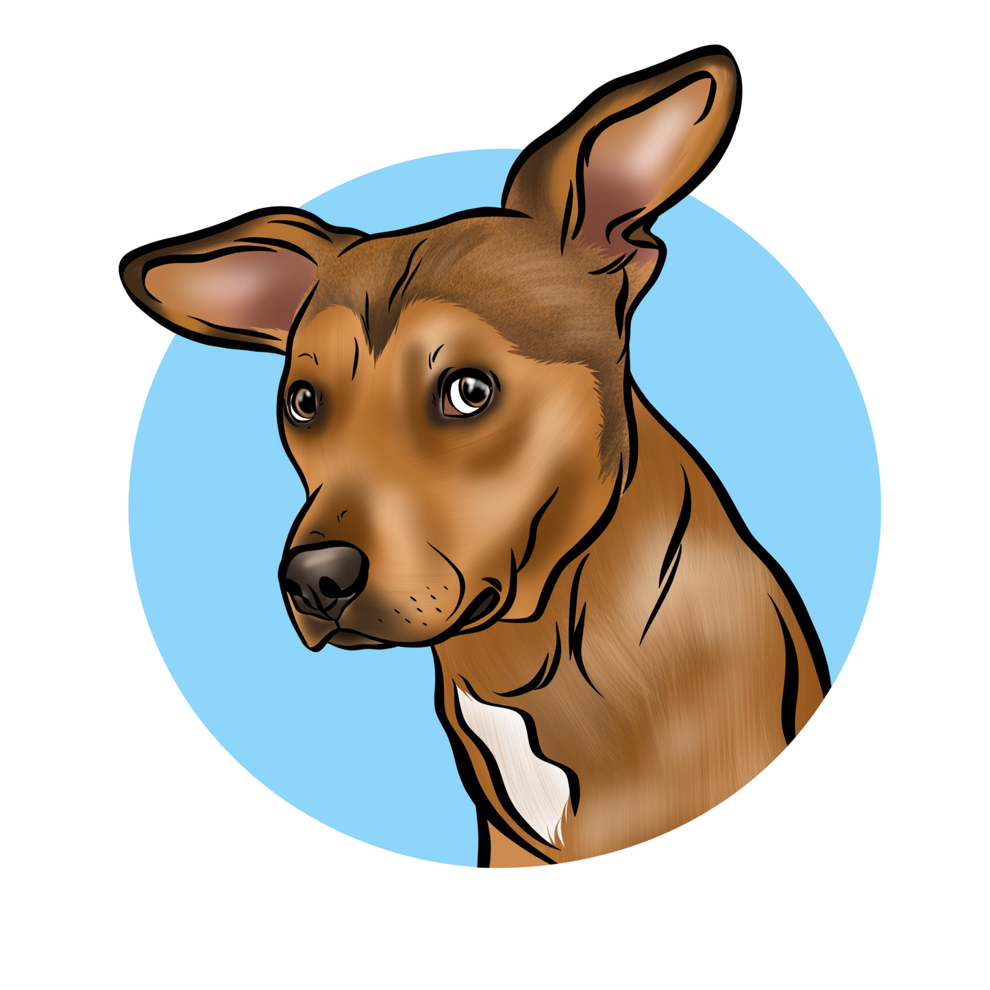 Digital Portrait (Round Logo)