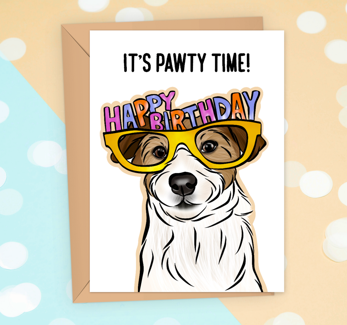 Jack Russell Terrier Birthday Card