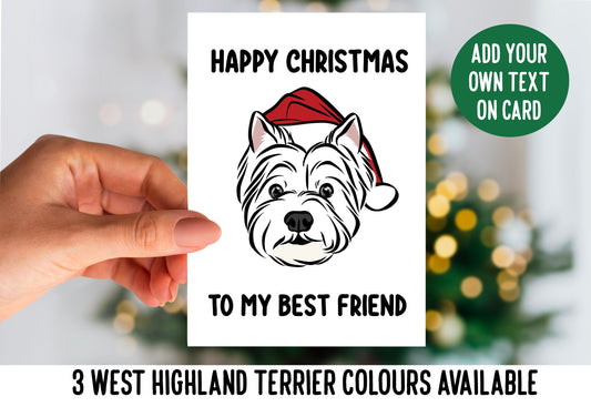 West Highland Terrier Christmas Card