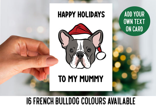 French Bulldog Christmas Card