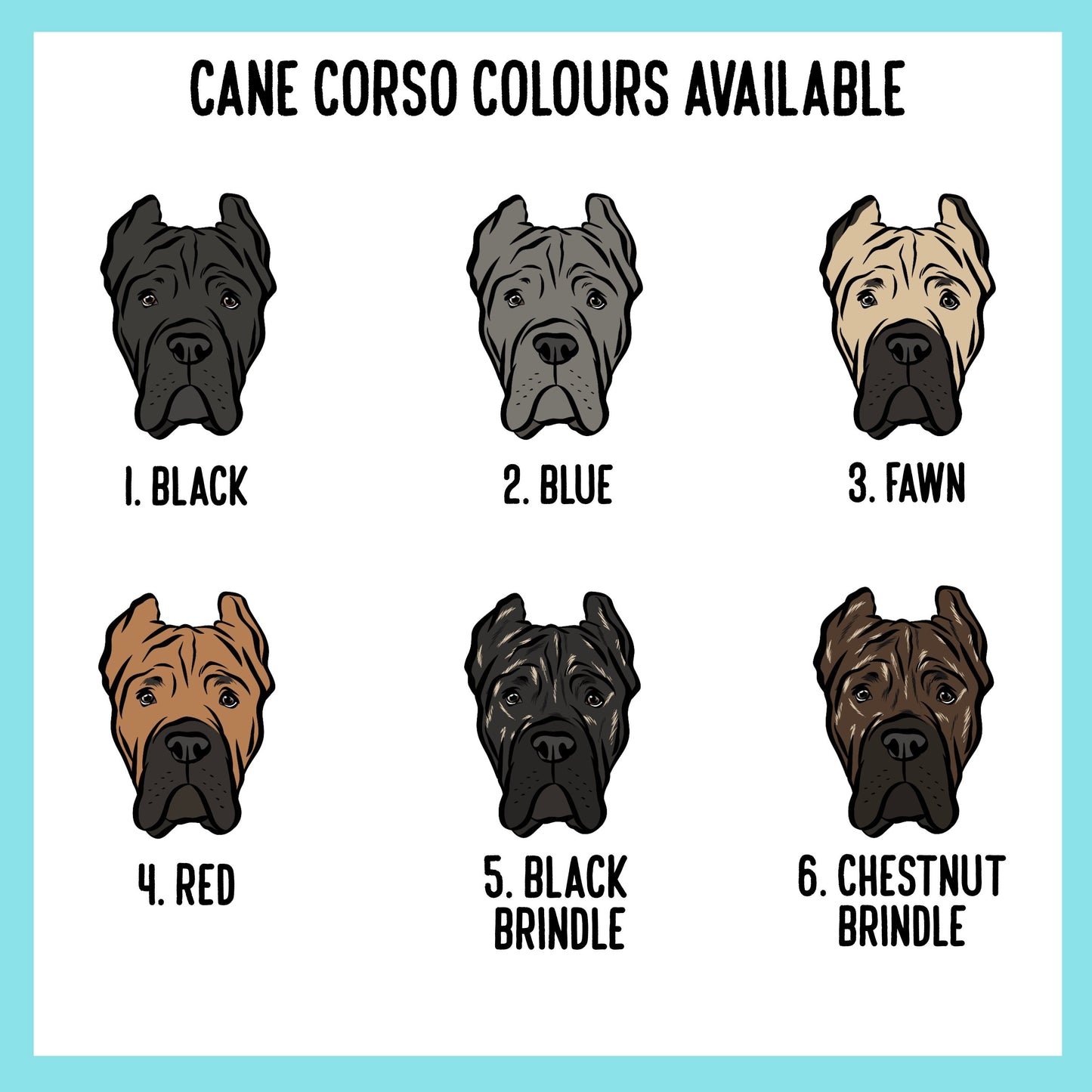 Cane Corso Christmas Card/ Personalised Large Dog Breed Greeting Card Design/ Custom Cane Corso Merry Christmas Card/ Dog Owner Card Gift