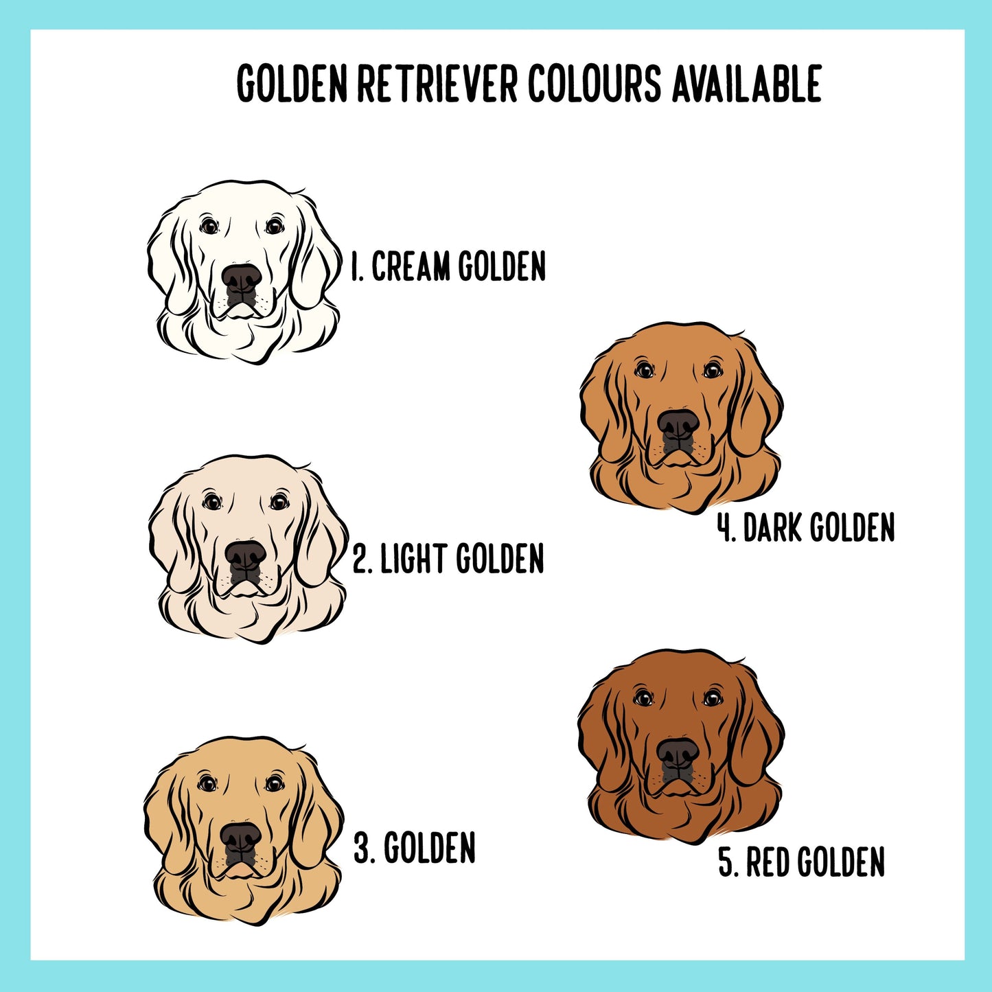 Golden Retriever Christmas Card/ Customisable Message Dog Greeting Card/ Golden Retriever Illustration Card/ Festive Card for Dog Owner