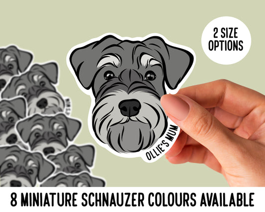 Miniature Schnauzer Stickers