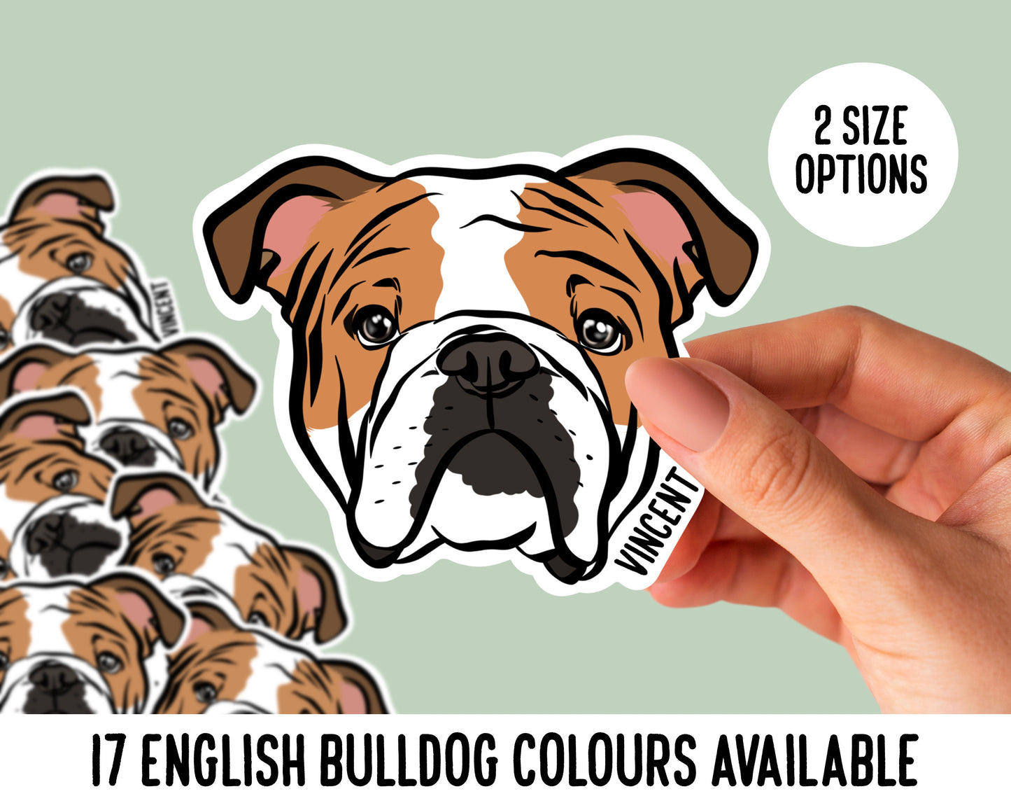 English Bulldog Stickers