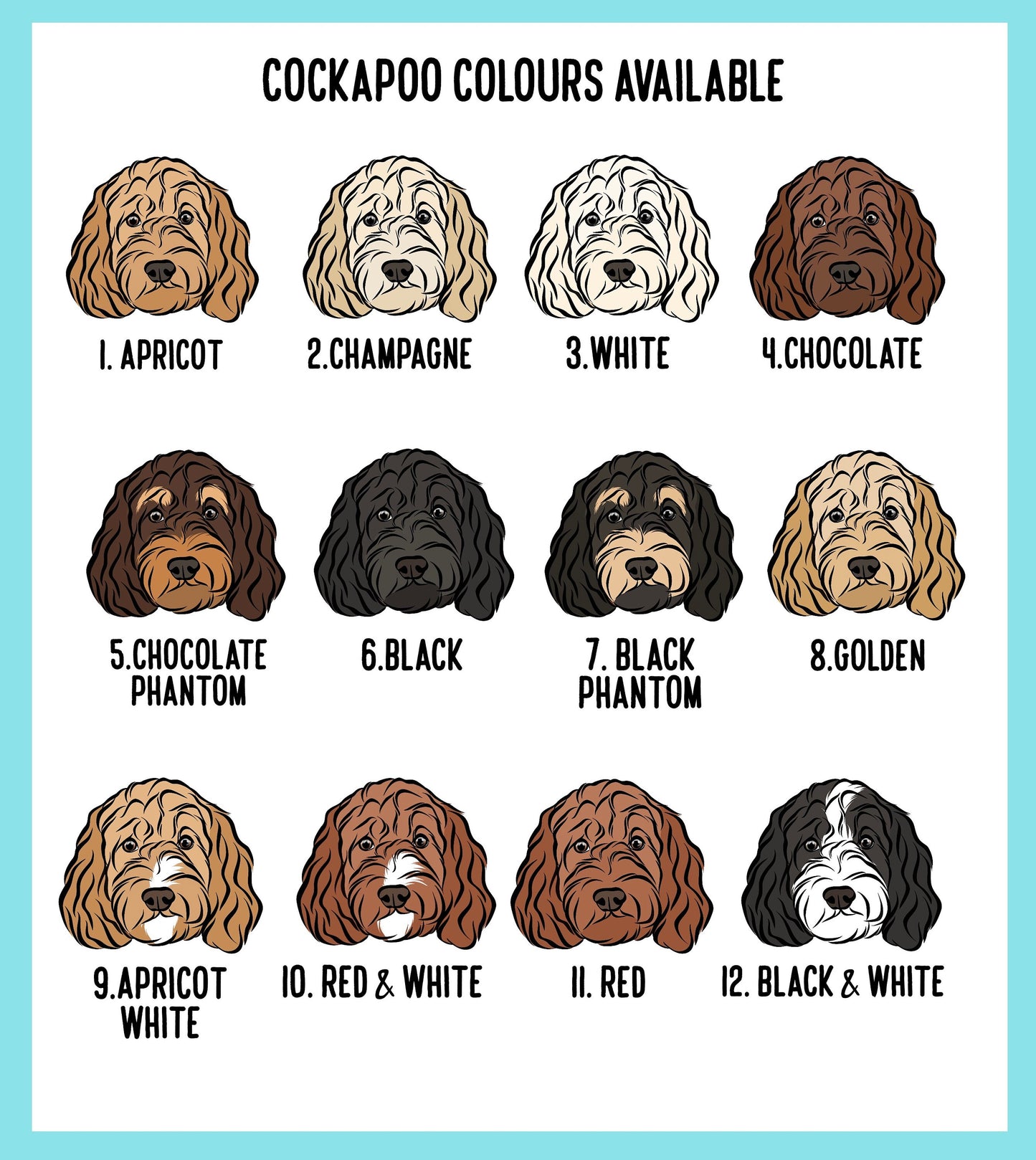 Personalised Cockapoo Stickers